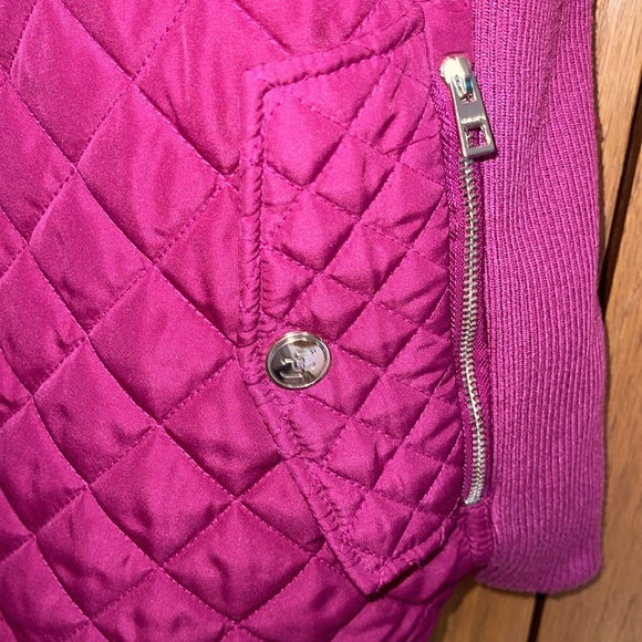 Chico’s 3 (16/18) Berry Quilted Vest - Picture 4 of 9